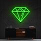 Diamant Symbol LED-Neonschild Wohnzimmer Büro