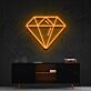 Diamant Symbol LED-Neonschild Wohnzimmer Büro