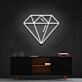 Diamant Symbol LED-Neonschild Wohnzimmer Büro