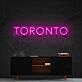 TORONTO LED-Neonschild Wohnzimmer Büro
