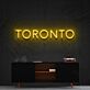 TORONTO LED-Neonschild Wohnzimmer Büro