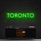 TORONTO LED-Neonschild Wohnzimmer Büro