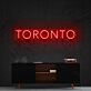 TORONTO LED-Neonschild Wohnzimmer Büro