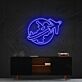 Flugzeug mit Globus LED-Neonschild für Wohnzimmer Reisebüro