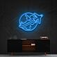 Flugzeug mit Globus LED-Neonschild für Wohnzimmer Reisebüro
