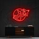 Flugzeug mit Globus LED-Neonschild für Wohnzimmer Reisebüro