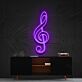 Violinschlüssel LED-Neonschild Wohnzimmer Musikstudio
