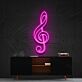 Violinschlüssel LED-Neonschild Wohnzimmer Musikstudio