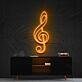 Violinschlüssel LED-Neonschild Wohnzimmer Musikstudio