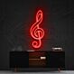 Violinschlüssel LED-Neonschild Wohnzimmer Musikstudio