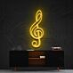 Violinschlüssel LED-Neonschild Wohnzimmer Musikstudio