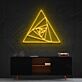 Geometrisches Dreieckmuster LED-Neonschild Wohnzimmer Büro
