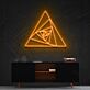 Geometrisches Dreieckmuster LED-Neonschild Wohnzimmer Büro