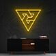 Geometrisches Dreiecks-Muster LED-Neonschild Wohnzimmer Büro