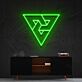 Geometrisches Dreiecks-Muster LED-Neonschild Wohnzimmer Büro