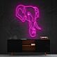 Elefantenkopf LED-Neonschild Wohnzimmer Büro