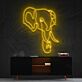 Elefantenkopf LED-Neonschild Wohnzimmer Büro