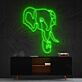 Elefantenkopf LED-Neonschild Wohnzimmer Büro