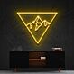 Bergsilhouette im Dreieck LED-Neonschild Wohnzimmer Büro