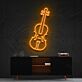 Geige LED-Neonschild für Wohnzimmer oder Musikstudio