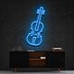 Geige LED-Neonschild für Wohnzimmer oder Musikstudio