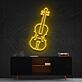 Geige LED-Neonschild für Wohnzimmer oder Musikstudio