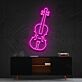 Geige LED-Neonschild für Wohnzimmer oder Musikstudio