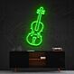 Geige LED-Neonschild für Wohnzimmer oder Musikstudio