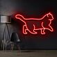 gehende Katze LED-Neonschild Wohnzimmer Schlafzimmer