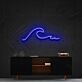 Meereswelle LED-Neonschild für Wohnzimmer Büro
