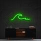 Meereswelle LED-Neonschild für Wohnzimmer Büro