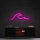 Meereswelle LED-Neonschild für Wohnzimmer Büro