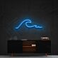 Meereswelle LED-Neonschild für Wohnzimmer Büro