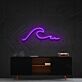 Meereswelle LED-Neonschild für Wohnzimmer Büro