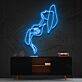 Frau mit Hut Silhouette LED-Neonschild Wohnzimmer Studio