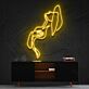 Frau mit Hut Silhouette LED-Neonschild Wohnzimmer Studio