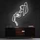 Frau mit Hut Silhouette LED-Neonschild Wohnzimmer Studio