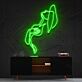 Frau mit Hut Silhouette LED-Neonschild Wohnzimmer Studio
