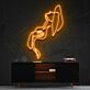 Frau mit Hut Silhouette LED-Neonschild Wohnzimmer Studio