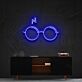 Harry-Potter-Brille mit Blitz LED-Neonschild