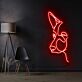 Hundekopf Linienzeichnung LED-Neonschild Wohnzimmer Büro