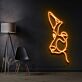 Hundekopf Linienzeichnung LED-Neonschild Wohnzimmer Büro