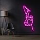 Hundekopf Linienzeichnung LED-Neonschild Wohnzimmer Büro