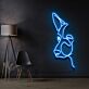 Hundekopf Linienzeichnung LED-Neonschild Wohnzimmer Büro