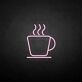 Kaffeetasse mit Dampf LED-Neonschild für Café Küche