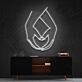 Hände mit Herzform LED-Neonschild Wohnzimmer Studio