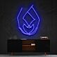 Hände mit Herzform LED-Neonschild Wohnzimmer Studio