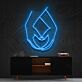 Hände mit Herzform LED-Neonschild Wohnzimmer Studio