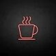 Kaffeetasse mit Dampf LED-Neonschild für Café Küche