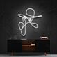 tanzende Person Linienzeichnung LED-Neonschild Wohnzimmer Studio